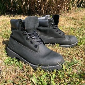 Black Timberland Waterproof Boots